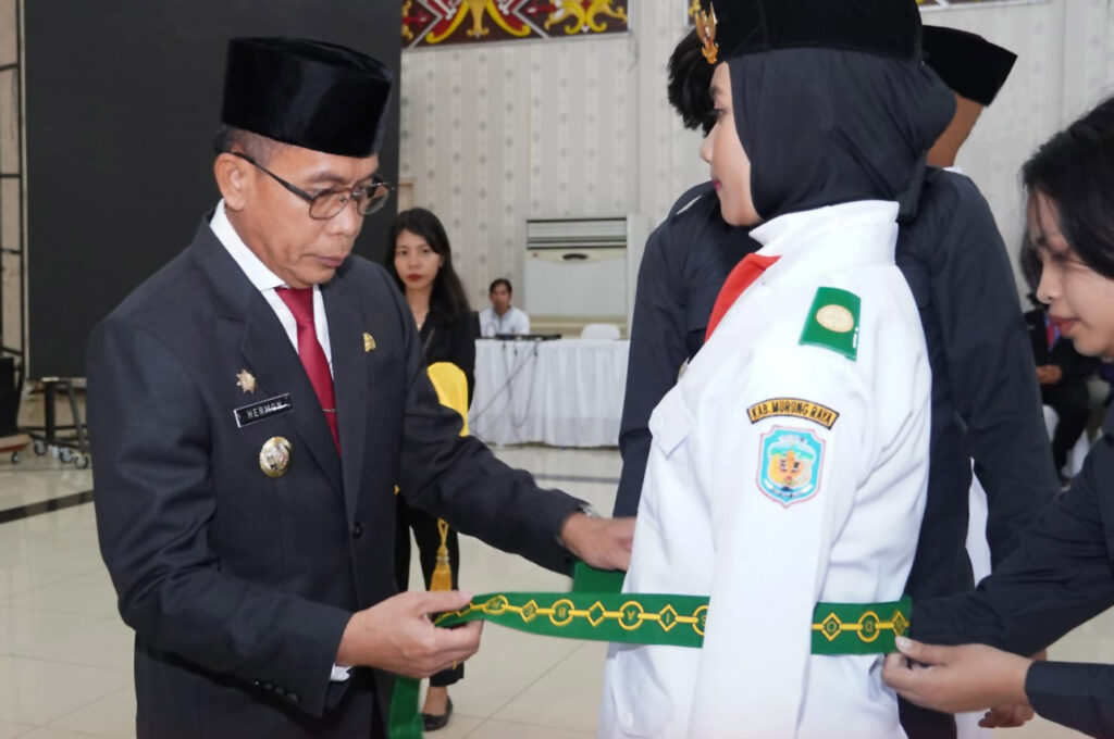 Anggota Paskibraka Kabupaten Mura Resmi Dikukuhkan