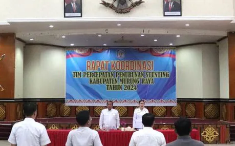 Pj Sekda Hadiri Rakor TPPS Kabupaten Murung Raya