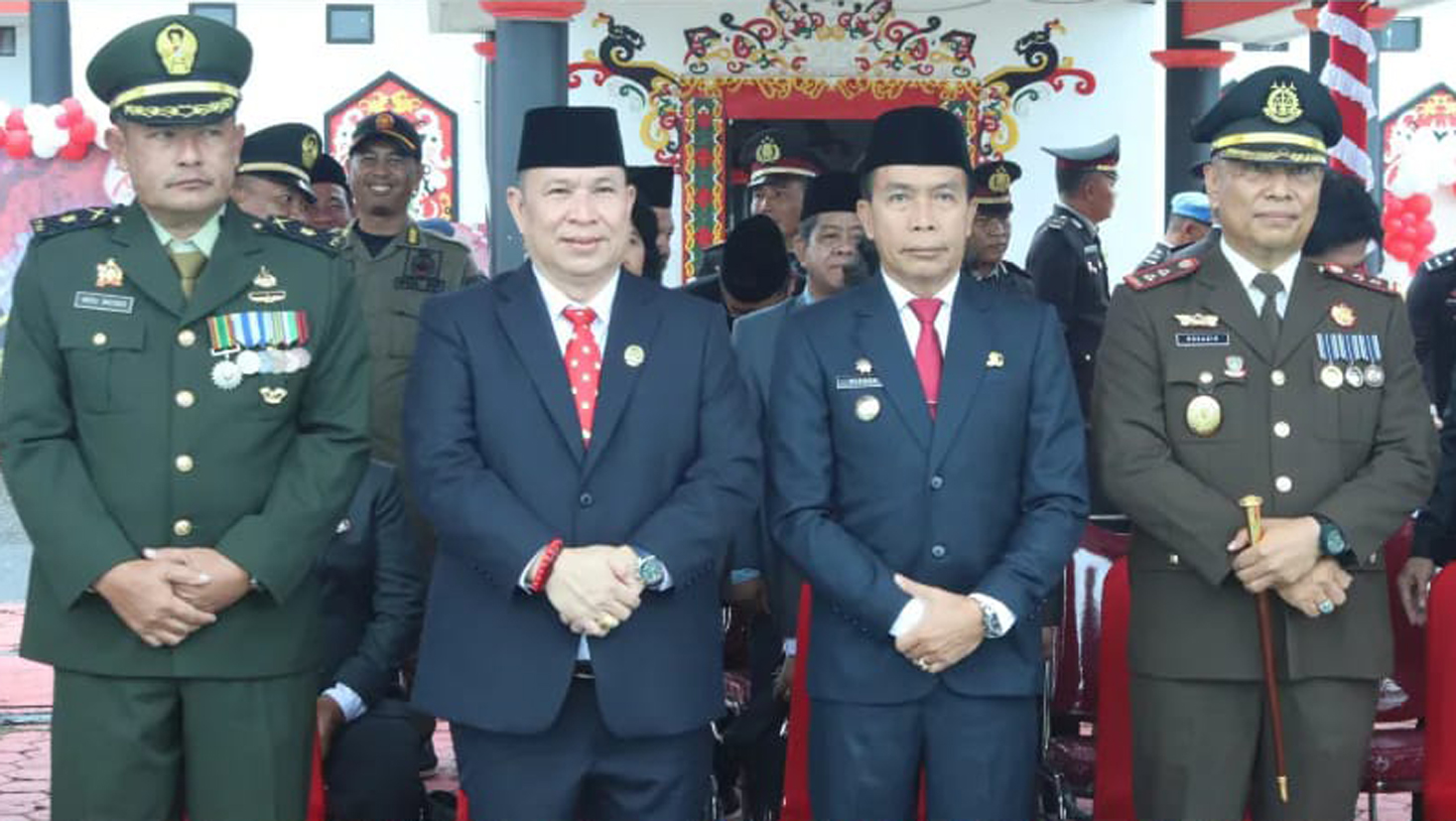 Pj Bupati Hadiri Upacara Peringatan Hari Bhayangkara RI ke-78 Tingkat Kabupaten Mura