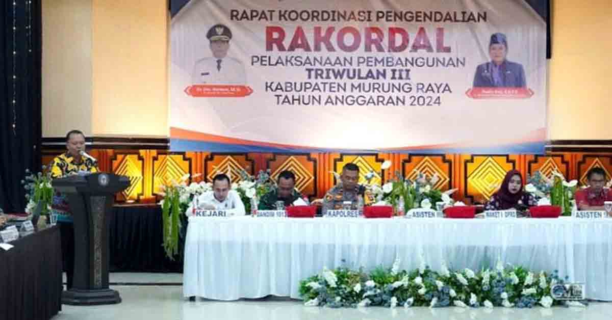 Rakordal Pelaksanaan Pembangunan Triwulan III TA 2025 Pemkab Mura