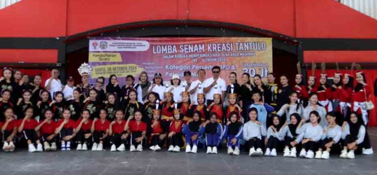 Puluhan Peserta Ikuti Lomba Senam Kreasi Tantulo