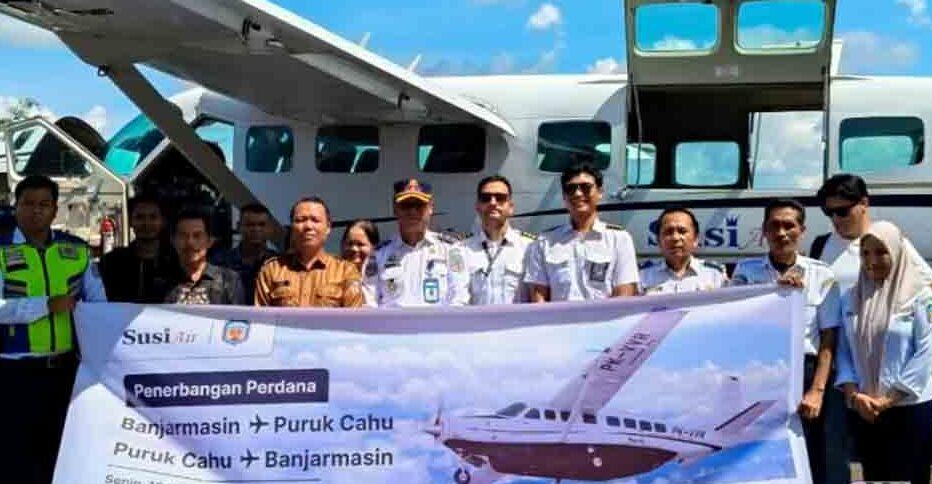 Susi Air Buka Rute Puruk Cahu–Banjarmasin