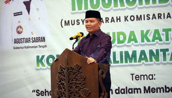 Gubernur Agustiar Sabran Hadiri Pembukaan Muskomda Pemuda Katolik Kalteng
