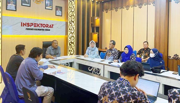 Inspektur Daerah Kalteng Ikuti Exit Meeting Guna Memastikan Pengadaan Barang/Jasa Pemerintah Dilakukan Efektif, Efisien, Transparan dan Akuntabel