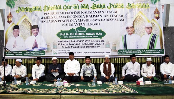 Gubernur dan Wagub Kalteng Hadiri Peringatan Nuzulul Qur`an