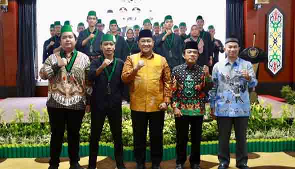 Wagub Edy Pratowo Hadiri Pelantikan Pengurus Badan Koordinasi HMI Kalteng Periode 2024-2026