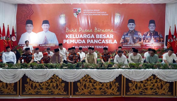 Gubernur dan Wagub Kalteng Hadiri Buka Puasa Bersama Keluarga Besar Pemuda Pancasila