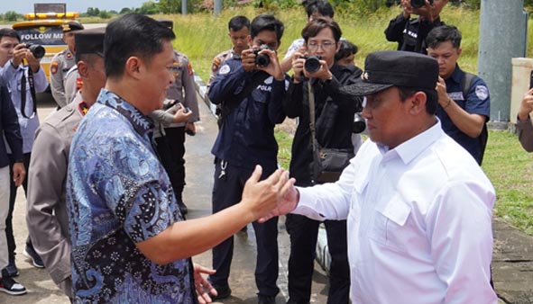 Wagub Edy Pratowo Sambut Kapolda Baru Kalteng Irjen Pol Iwan Setiawan