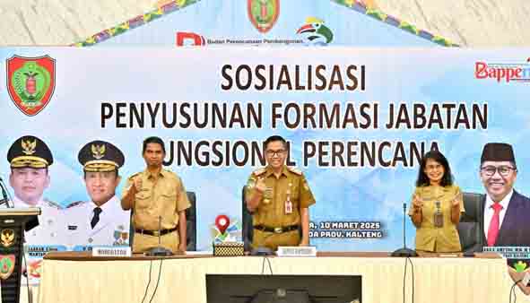 Pemprov Kalteng Gelar Sosialisasi Penyusunan Formasi Jabatan Fungsional Perencana Tahun 2025
