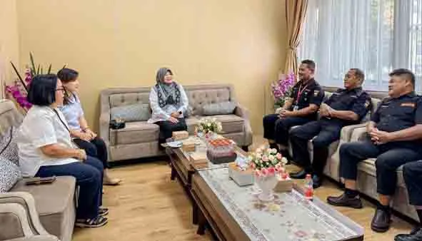 Badan Kesbangpol Terima Audiensi Senkom Mitra Polri Kalteng