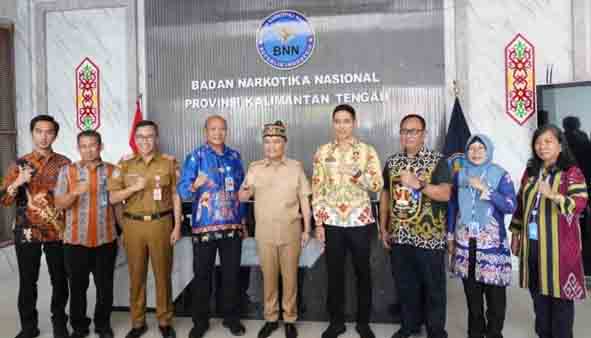 Sebagai Bentuk Dukungan Terhadap Percepatan Program P4GN, Gubernur Agustiar Sabran Kunjungi BNNP Kalteng