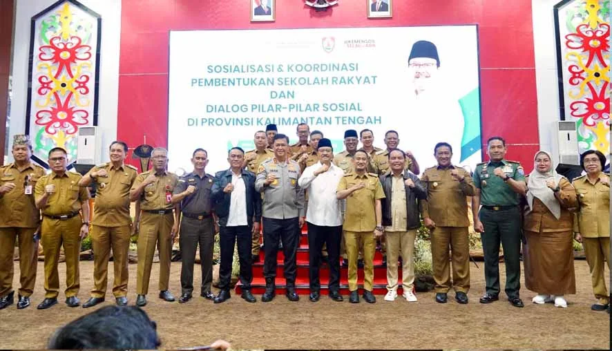 Gubernur Agustiar Sabran Hadiri Dialog Mensos Bersama Pilar-Pilar Sosial Prov Kalteng