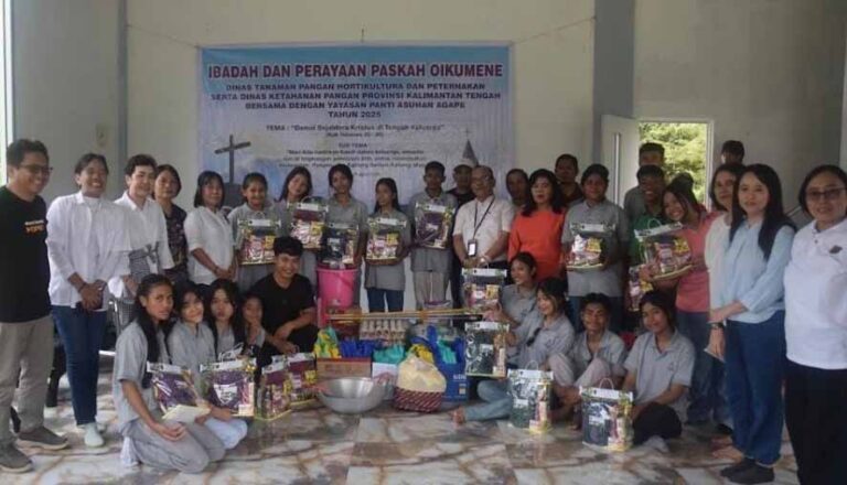 Dinas TPHP Kalteng Laksanakan Aksi Sosial dan Rayakan Paskah Bersama Panti Asuhan Agape