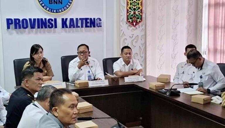 Plt Kepala BNN Kalteng Pimpin Rapat Forum Komunikasi P4GN