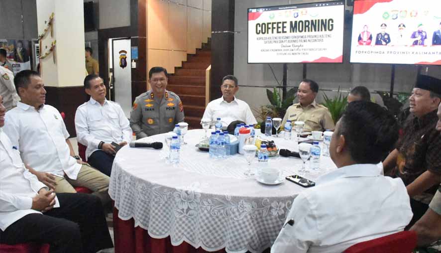 Gubernur Agustiar Sabran Hadiri Coffee Morning Bersama Forkopimda Kalteng