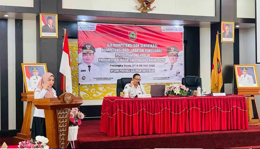 Staf Ahli Gubernur Buka Kegiatan Uji Kompetensi Satpol PP