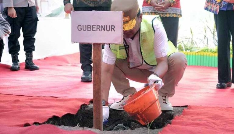Gubernur Agustiar Sabran Lakukan Groundbreaking Dapur SPPG MBG MBG Polda Kalteng