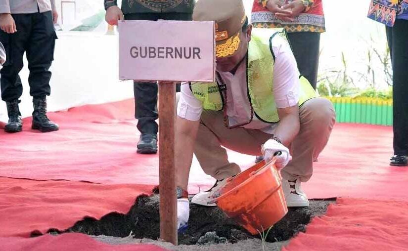 Gubernur Agustiar Sabran Lakukan Groundbreaking Dapur SPPG MBG MBG Polda Kalteng
