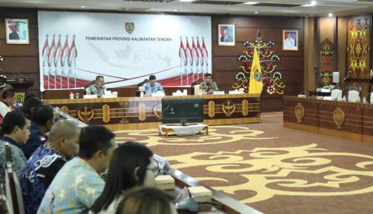 Plt Sekda Pimpin Rapat Persiapan Turnamen Olahraga Harjad ke-68 Kalteng dan HUT ke-80 RI