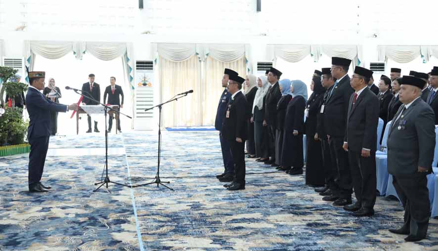 Sejumlah Pimpinan Tinggi Pratama Lingkup Pemprov Kalteng Resmi Dilantik
