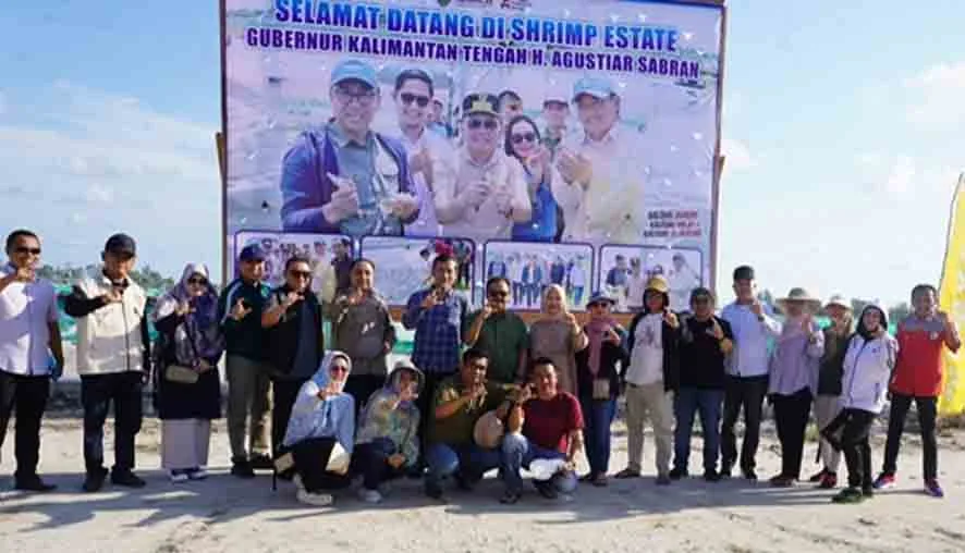 Pemprov Kalteng Terus Kembangkan Program Strategis Shrimp Estate