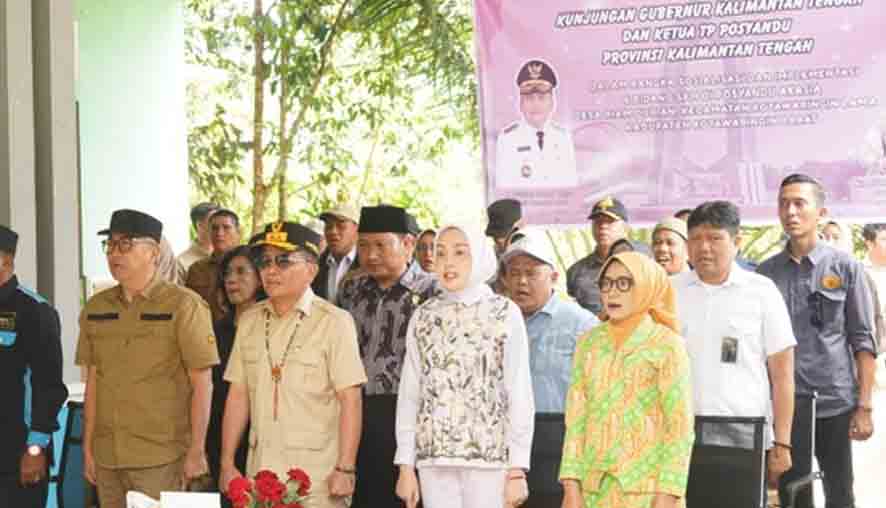 Ketua TP Posyandu Kalteng Sosialisasikan 6 SPM di Posyandu Riam Durian