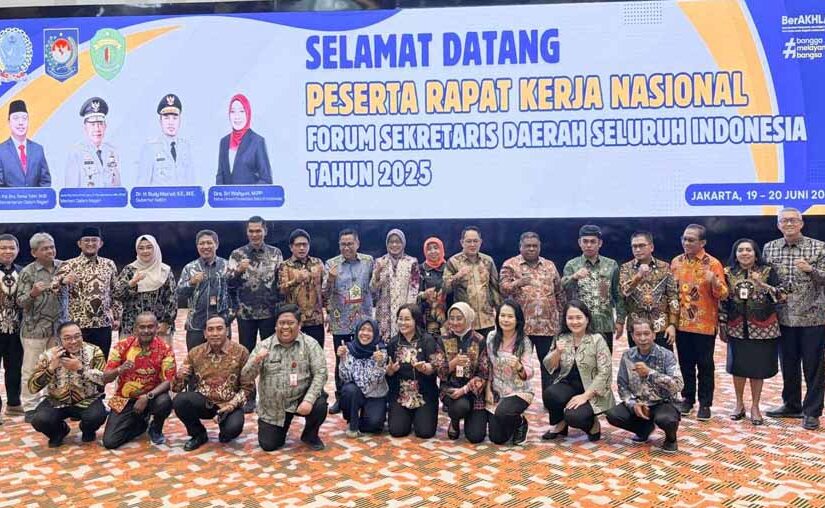 Plt Sekda Kalteng Hadiri Rakernas Forsesdasi