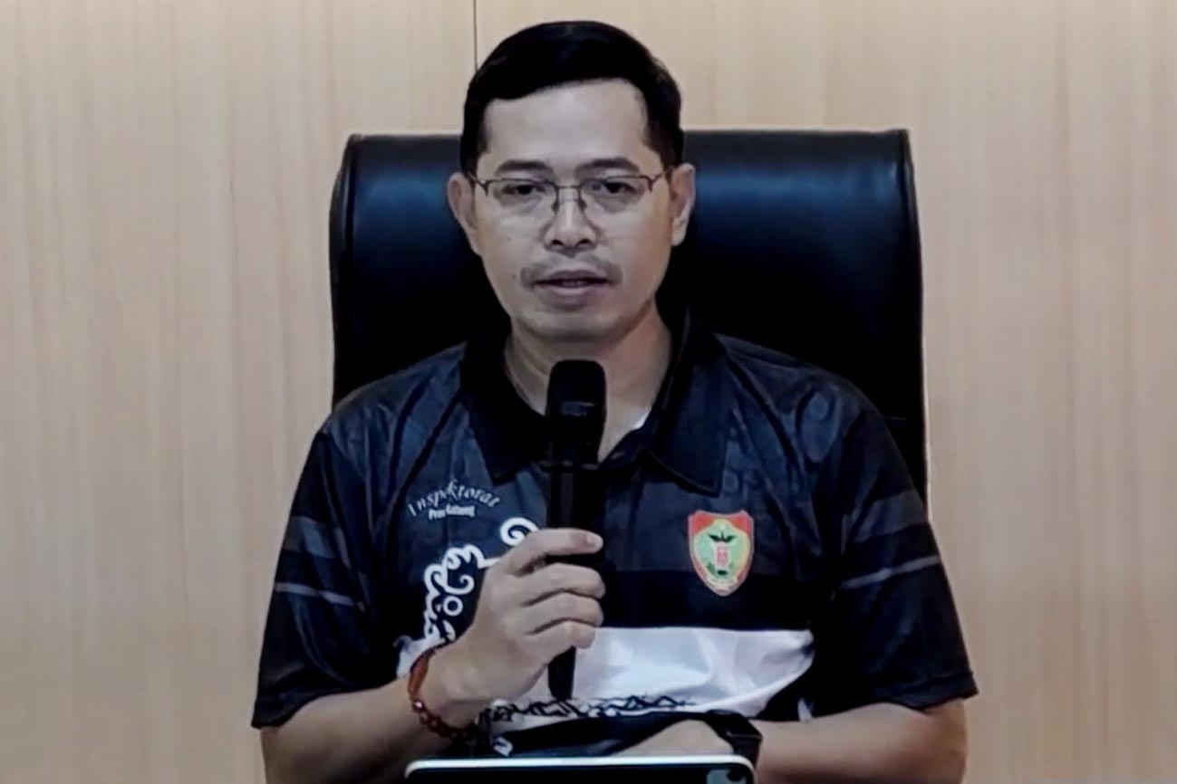 Plt Inspektur Daerah Provinsi Kalteng Eko Sulistiyono sampaikan sambutan